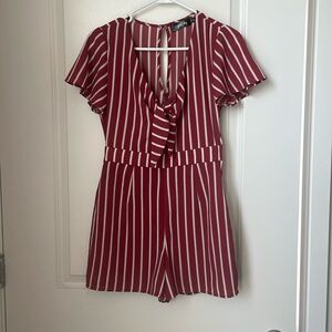 Striped romper